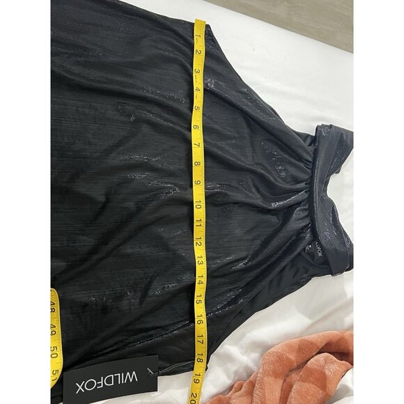 NWT Wildfox Amarilla Halter Top In Black Beauty Size Medium - Picture 9 of 14